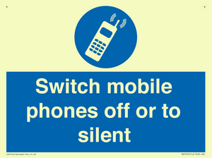 Switch mobile phones off or to silent